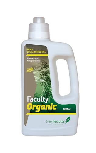 GreenFaculty - Organic - Fertilizante para Marihuana Orgánico y Ecológico. Materia Orgánica Líquida para Plantas y Cultivos de Interior y Exterior. Super Concentrado. 1L