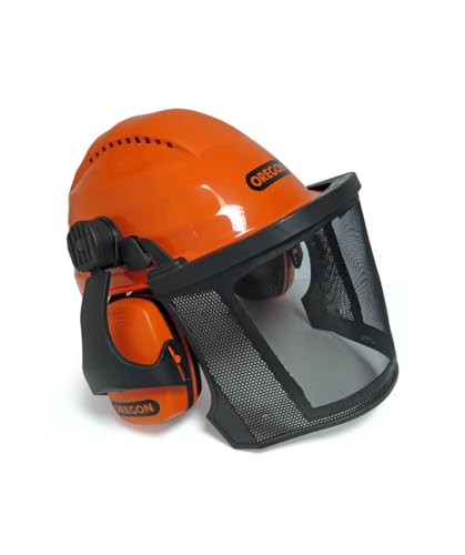Oregon Waipoua Casco Profesional de Seguridad para Motosierra con Orejeras y Protector Facial, Equipamiento de Seguridad para Trabajar