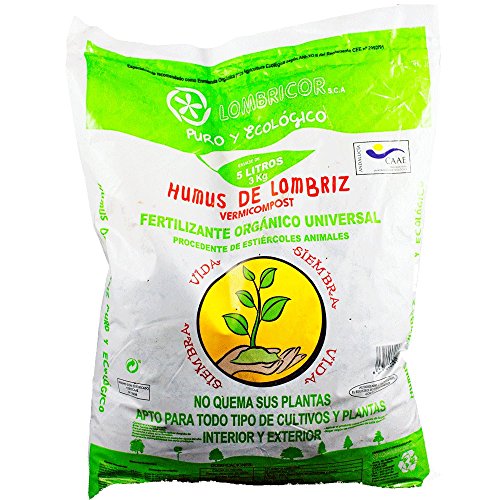 VERMIORGANIC | Humus de lombriz | Humus de lombriz para plantas ecológico 12 KG (20L)| Rico en Microorganismos | Mejora Retención Agua | Acelera crecimiento de plantas y el tamaño y cantidad de frutos